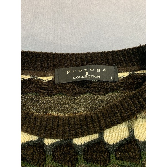 Vintage Protege Collection Sweater Mens Large Multicolor Classic Style 90s Knit - Picture 3 of 5